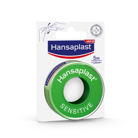 Hansaplast Sensitive 1.25cm x 5m Υποαλλεργική Ταινία Στερέωσης, 1τμχ