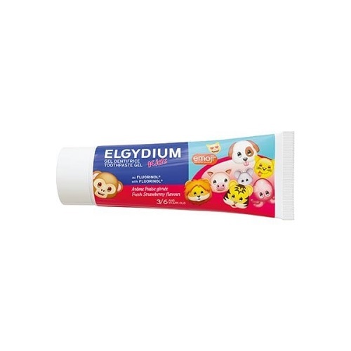 Elgydium Kids Emoji Toothpaste Gel 1000ppm Παιδική Οδοντόκρεμα από 3-6 Ετών με Γεύση Φράουλας, 50ml