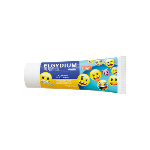 Elgydium Junior Emoji Toothpaste Gel Παιδική Οδοντόκρεμα από 7-12 Ετών με Γεύση Tutti Frutti, 50ml